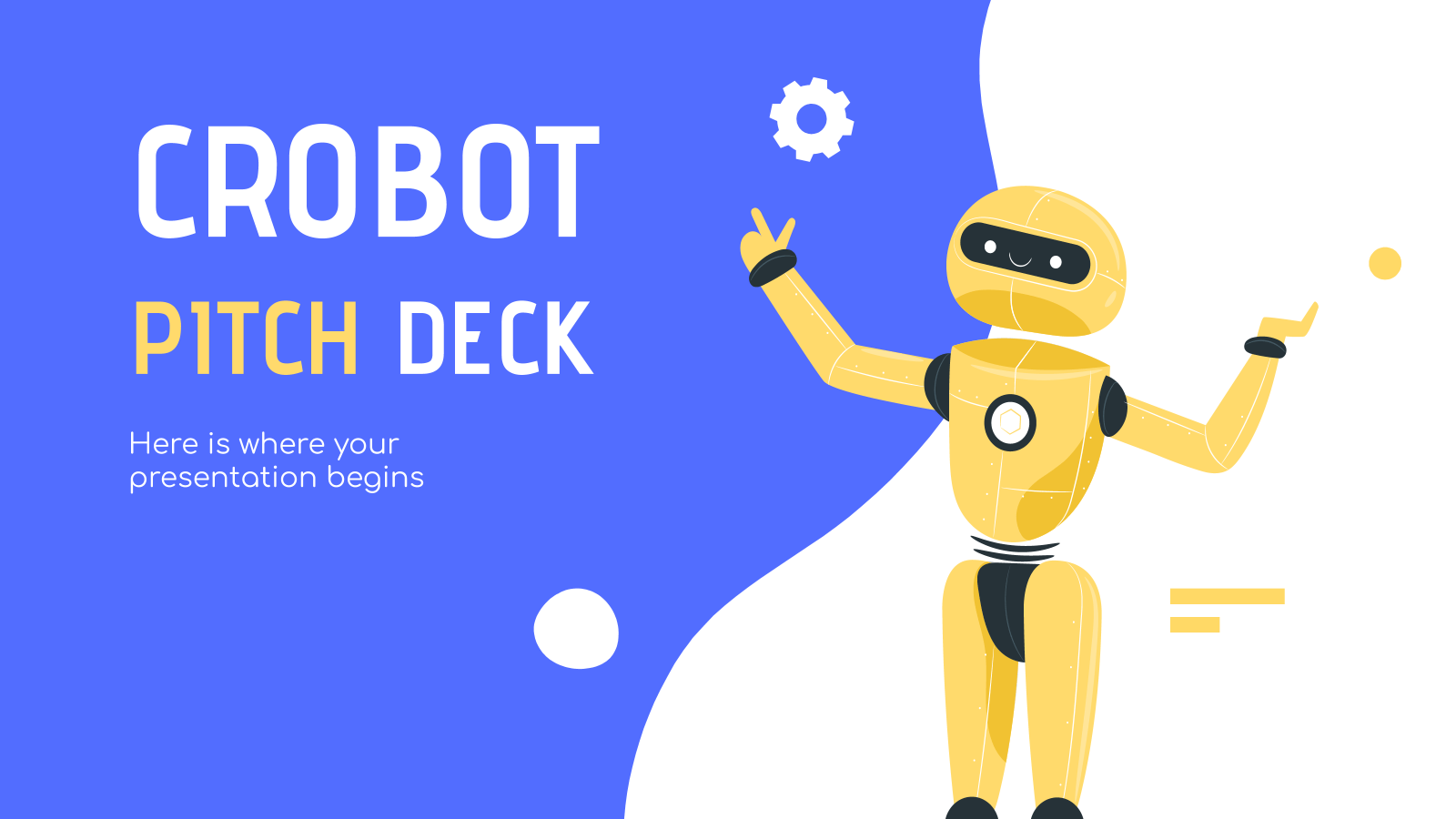 Crobot Pitch Deck 和PowerPoint模板
